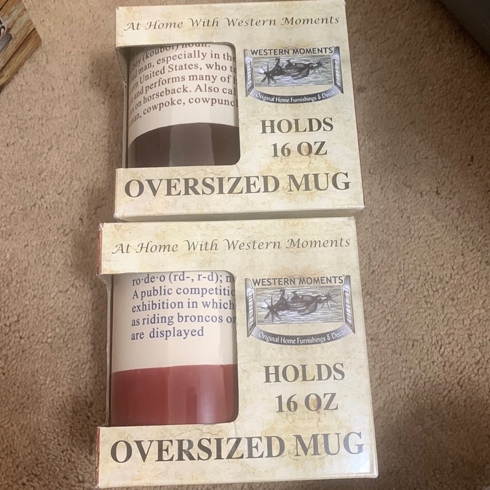 Cowboy western mugs